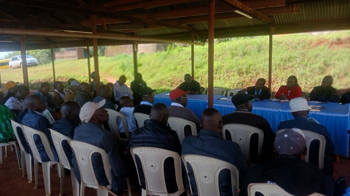 Cooperative members at a meeting